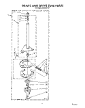 BRAKE AND DRIVE TUBE Diagram and Parts List for LA5430XTN1  Whirlpool Washer