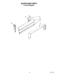 BACKGUARD Diagram and Parts List for RF0100XRW3  Whirlpool Range