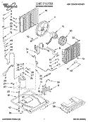 UNIT, LITERATURE Diagram and Parts List for ACM184XA0  Whirlpool Air Conditioner