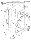 Part Location Diagram of 4318006 Whirlpool HINGE-DOOR