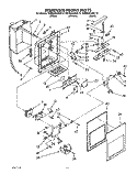 DISPENSER FRONT Diagram and Parts List for KSRB25QXAL10  KitchenAid Refrigerator