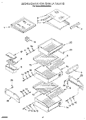 REFRIGERATOR SHELF Diagram and Parts List for KSSS36QDX00  KitchenAid Refrigerator
