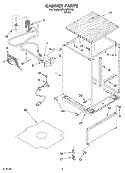 CABINET Diagram and Parts List for DP940PWKQ1  Whirlpool Dishwasher