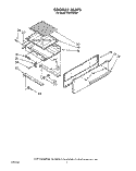 BROILER Diagram and Parts List for FGP325VW1  Roper Range