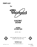 SECTION Diagram and Parts List for LE9380XTW0  Whirlpool Dryer