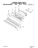 CONTROL PANEL Diagram and Parts List for KEBS107YBL1  KitchenAid Wall Oven
