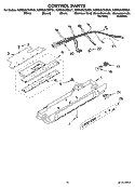CONTROL PARTS Diagram and Parts List for KSRS25CSSS01  KitchenAid Refrigerator