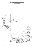 FILL AND OVERFILL Diagram and Parts List for KUDJ23HY0  KitchenAid Dishwasher