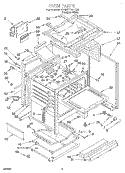 OVEN Diagram and Parts List for SF387PEYQ8  Whirlpool Range