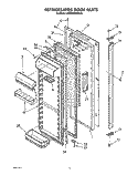 REFRIGERATOR DOOR Diagram and Parts List for KSRB27QXBL01  KitchenAid Refrigerator
