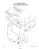 SECTION Diagram and Parts List for 1305W0A  Roper Range