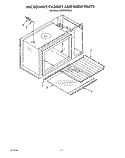 MICROWAVE CABINET AND SHELF Diagram and Parts List for KEMI300VBL2  KitchenAid Microwave Oven Combo