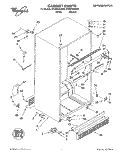 CABINET Diagram and Parts List for ET25PKXDN00  Whirlpool Refrigerator