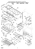 REFRIGERATOR SHELF Diagram and Parts List for KBRP36MHB01  KitchenAid Refrigerator