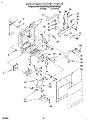 DISPENSER FRONT Diagram and Parts List for KSPS22QBWH00  KitchenAid Refrigerator