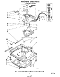 MACHINE BASE Diagram and Parts List for LA7700XPW5  Whirlpool Washer