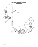 FILL AND OVERFILL Diagram and Parts List for KUDI22HT1  KitchenAid Dishwasher