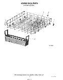 LOWER RACK Diagram and Parts List for KUDI21DS2  KitchenAid Dishwasher