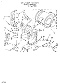 BULKHEAD Diagram and Parts List for LGR3624EQ2  Whirlpool Dryer