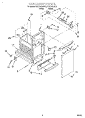 CONTAINER Diagram and Parts List for KCCC151JWH0  KitchenAid Trash Compactor