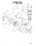 BLOWER Diagram and Parts List for KUDA23HB0  KitchenAid Dishwasher