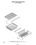SHELF AND BASKET Diagram and Parts List for EV190FXRW0  Whirlpool Freezer