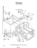 OVEN Diagram and Parts List for RM996PXVN3  Whirlpool Microwave Oven Combo