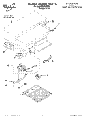 SECTION Diagram and Parts List for RH2324XJQ1  Whirlpool Range Hood