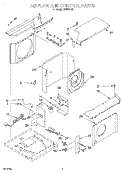 AIRFLOW AND CONTROL Diagram and Parts List for X18004G0  Roper Air Conditioner