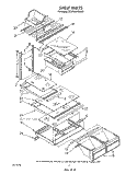 SHELF Diagram and Parts List for ET20GMXSW03  Whirlpool Refrigerator