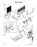 UNIT PARTS Diagram and Parts List for WRT371SZBM00  Whirlpool Refrigerator