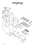 FREEZER LINER Diagram and Parts List for ED20ZKXBW00  Whirlpool Refrigerator