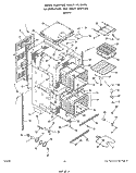 BODY Diagram and Parts List for B9457^0  Roper Wall Oven