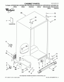 CABINET PARTS Diagram and Parts List for WSF26D5EXL00  Whirlpool Refrigerator