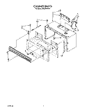 CABINET Diagram and Parts List for MH6700XX0  Whirlpool Microwave