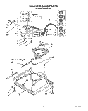 MACHINE BASE Diagram and Parts List for LA5525XTN0  Whirlpool Washer