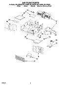 AIR FLOW PARTS Diagram and Parts List for MH1170XSB0  Whirlpool Microwave