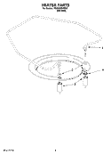 HEATER PARTS Diagram and Parts List for 7GU3200XTSS0  Whirlpool Dishwasher