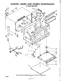 CABINET, HINGE AND STIRRER Diagram and Parts List for RHM2820P  Whirlpool Range