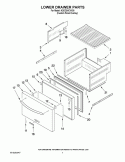 LOWER DRAWER PARTS Diagram and Parts List for KDDO24CVX00  KitchenAid Refrigerator