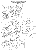 WIRING HARNESS Diagram and Parts List for KERC507YWH2  KitchenAid Range