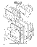 DOOR , NOT ILLUSTRATED AND OPTIONAL Diagram and Parts List for ET20MKXLWR0  Whirlpool Refrigerator