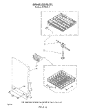 DISHRACK Diagram and Parts List for DU7200XS3  Whirlpool Dishwasher