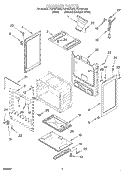 CHASSIS Diagram and Parts List for FGP337GQ5  Roper Range