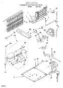 UNIT Diagram and Parts List for 7ET21PKXFW00  Whirlpool Refrigerator
