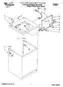 TOP AND CABINET, LIT/OPTIONAL Diagram and Parts List for LBR6133DQ0  Whirlpool Washer