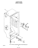 LINER Diagram and Parts List for EV110CXSW00  Whirlpool Freezer