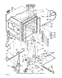TUB, LIT/OPTIONAL Diagram and Parts List for WU3000V2  Roper Dishwasher