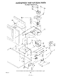 MAGNETRON AND AIR FLOW Diagram and Parts List for RM955PXLW2  Whirlpool Microwave Oven Combo