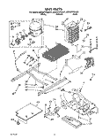 UNIT Diagram and Parts List for 8ED22PWXAW01  Whirlpool Refrigerator